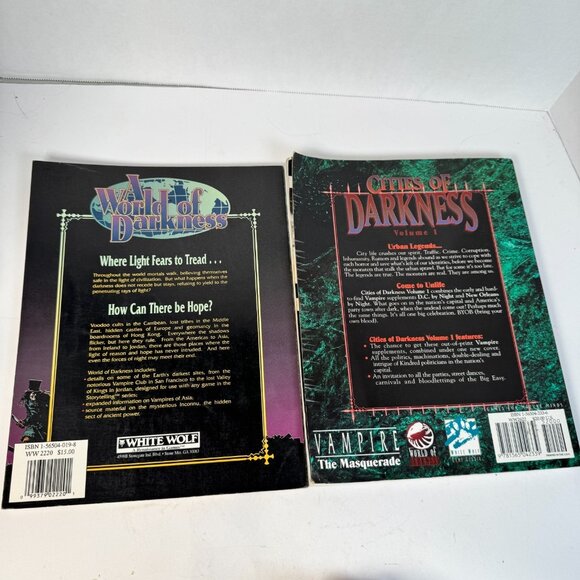 Vampire Masquerade Cities of Darkness Vol 1 World of Darkness Sourcebooks RPG Ho - Picture 3 of 9
